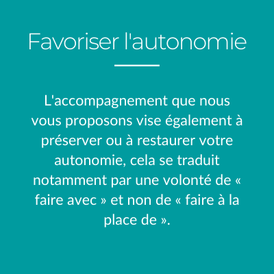 Favoriser l'autonomie